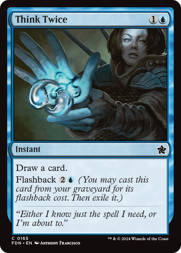 Think Twice (165) [FDN] - MTG Single