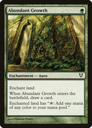 Abundant Growth (167) [AVR] - MTG Single