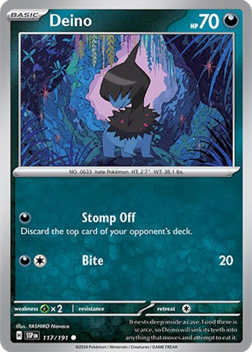 Deino (117/191) [SV08: Surging Sparks] - Pokemon Single