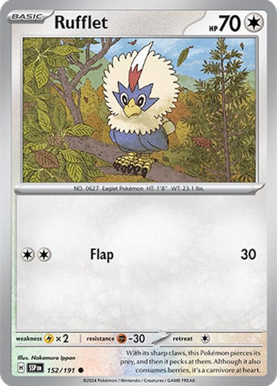 Rufflet (152/191) (SV08: Surging Sparks)
