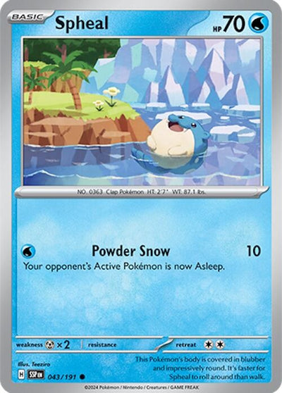 Spheal - 043/191 (043/191) [SV08: Surging Sparks]