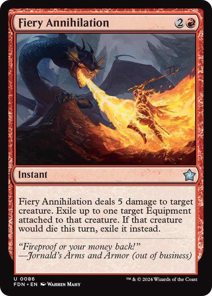 Fiery Annihilation (86) [FDN] - MTG Single