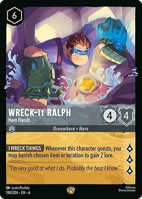 Wreck-It Ralph - Ham Hands (190) (6) - Disney Lorcana Single