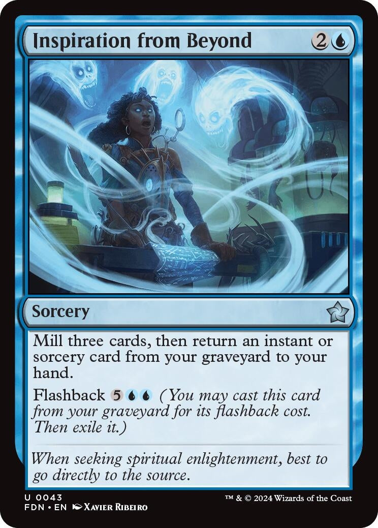 Inspiration from Beyond (43) [FDN] - MTG Single