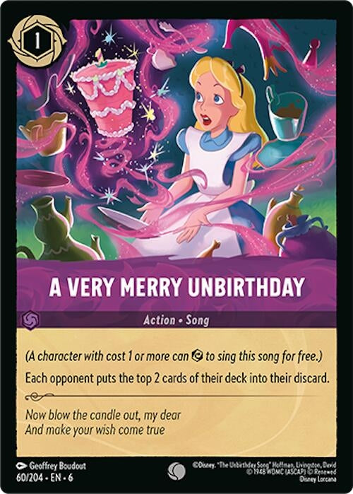 Very Merry Unbirthday (60) (6) - Disney Lorcana Single