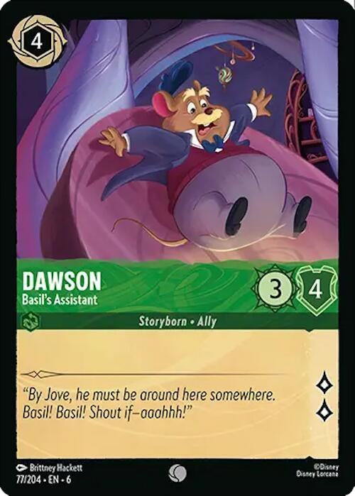 Dawson - Basil’s Assistant (77) (6) - Disney Lorcana Single