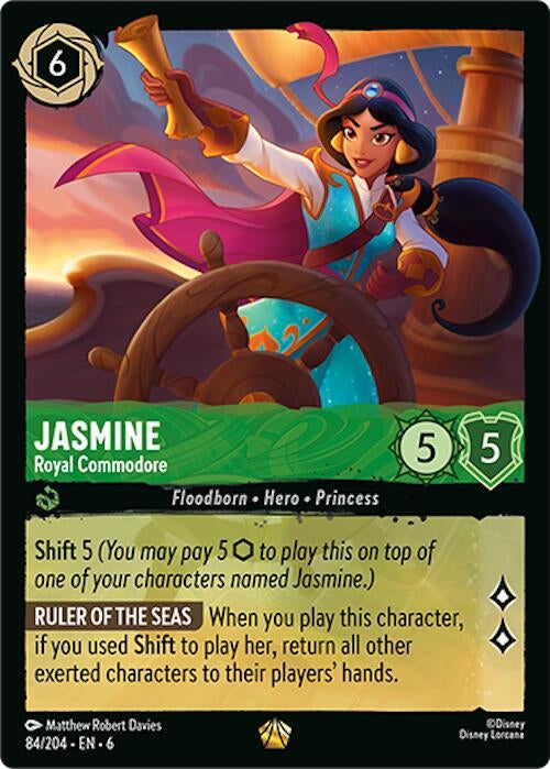 Jasmine - Royal Commodore (84) (6) - Disney Lorcana Single
