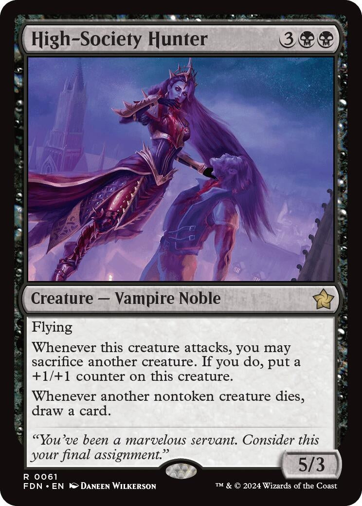 High-Society Hunter (61) [FDN] - MTG Single