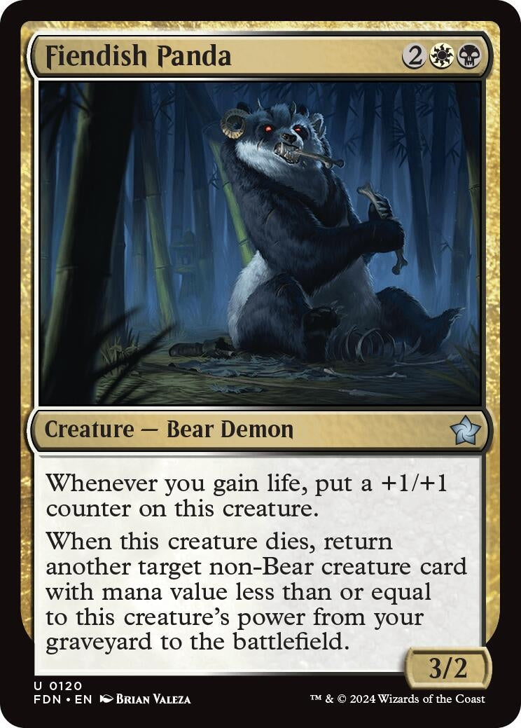 Fiendish Panda (120) [FDN] - MTG Single