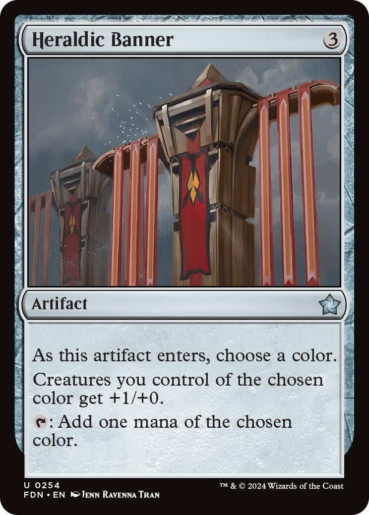 Heraldic Banner (254) [FDN] - MTG Single