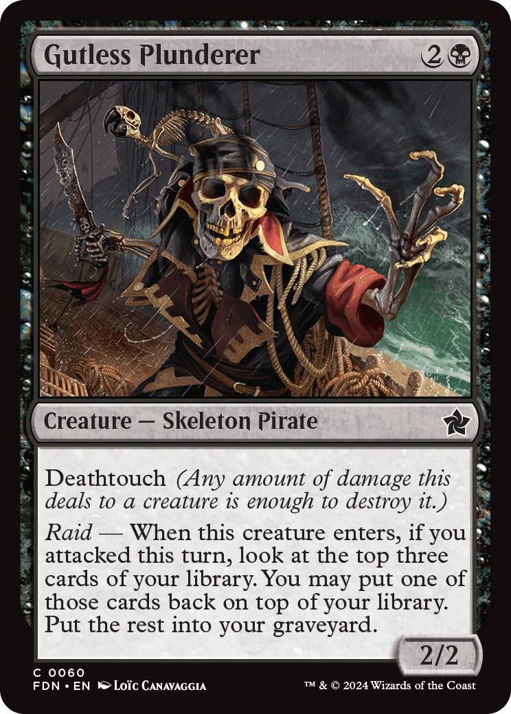 Gutless Plunderer (60) [FDN] - MTG Single