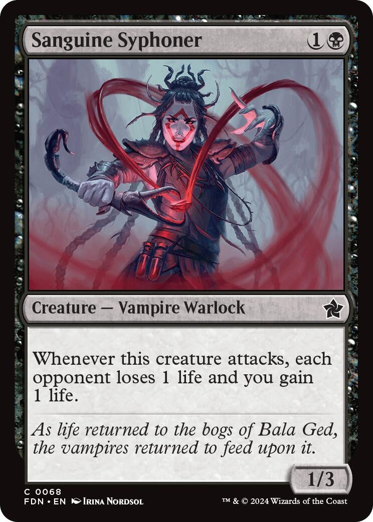Sanguine Syphoner (68) [FDN] - MTG Single