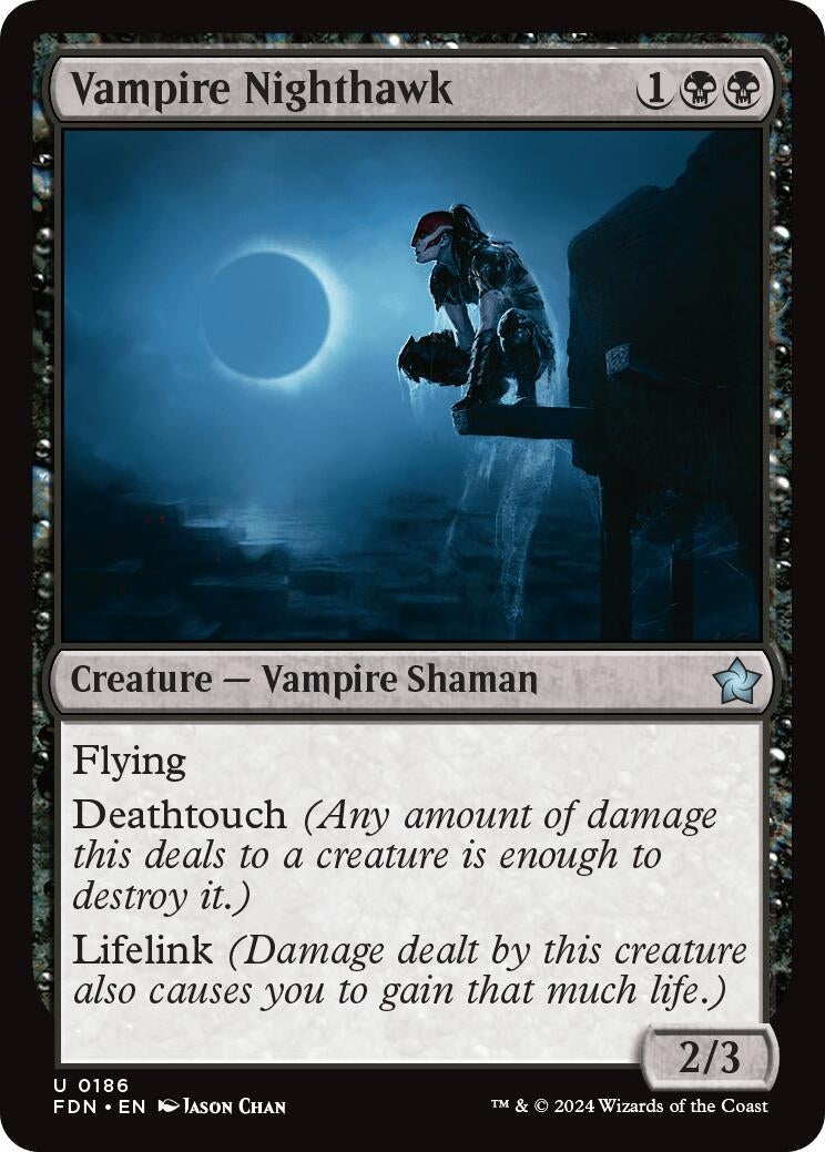 Vampire Nighthawk (186) [FDN] - MTG Single