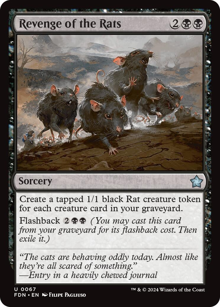 Revenge of the Rats (67) [FDN] - MTG Single