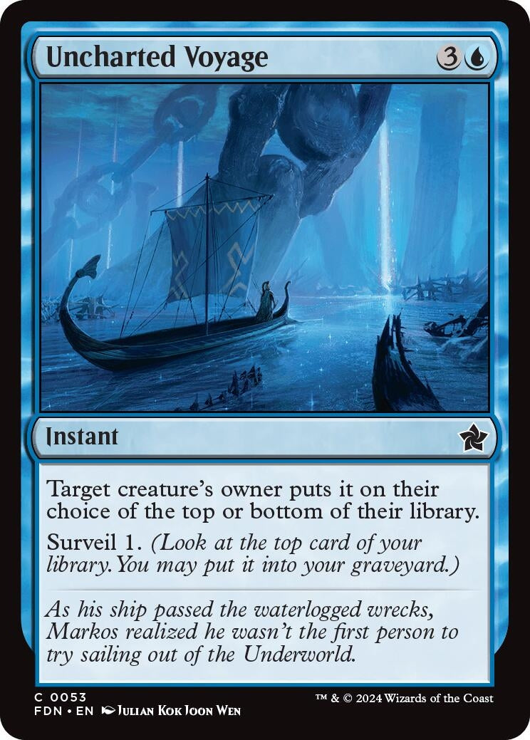 Uncharted Voyage (53) [FDN] - MTG Single