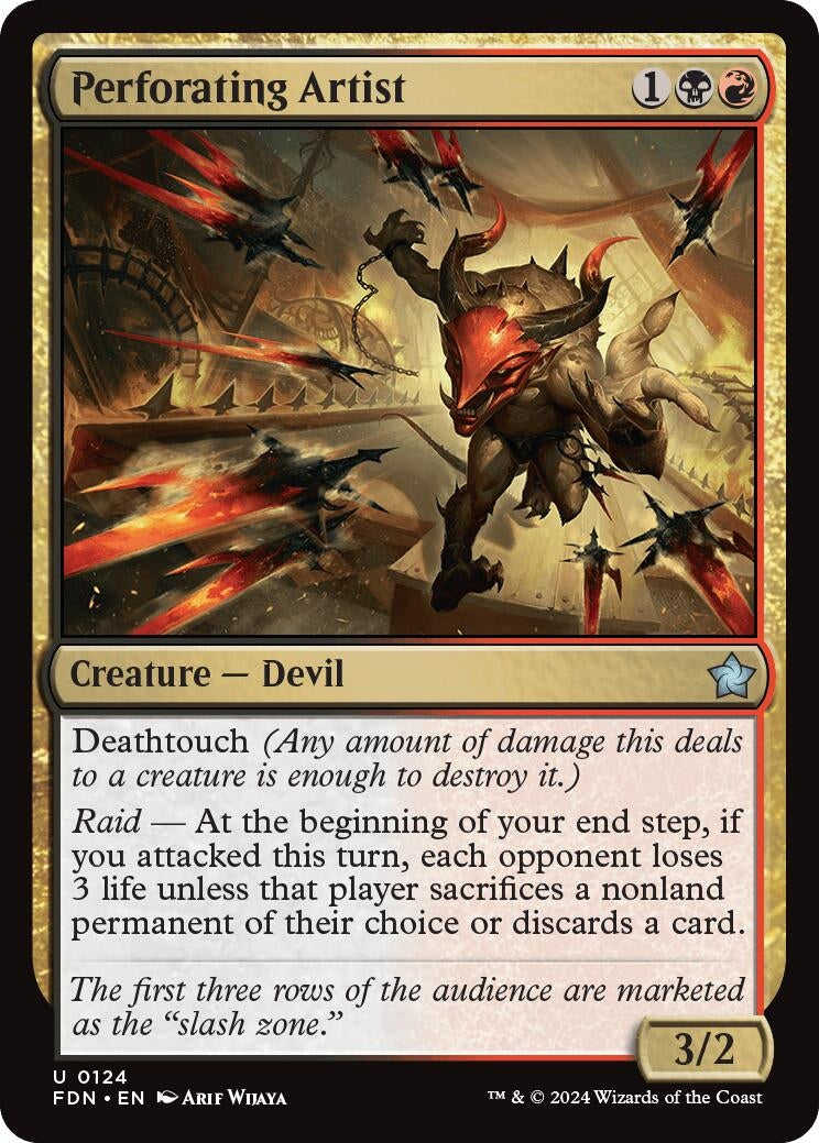 Perforating Artist (124) [FDN] - MTG Single
