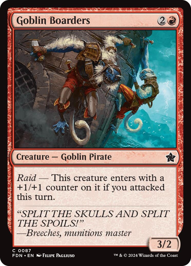 Goblin Boarders (87) [FDN] - MTG Single