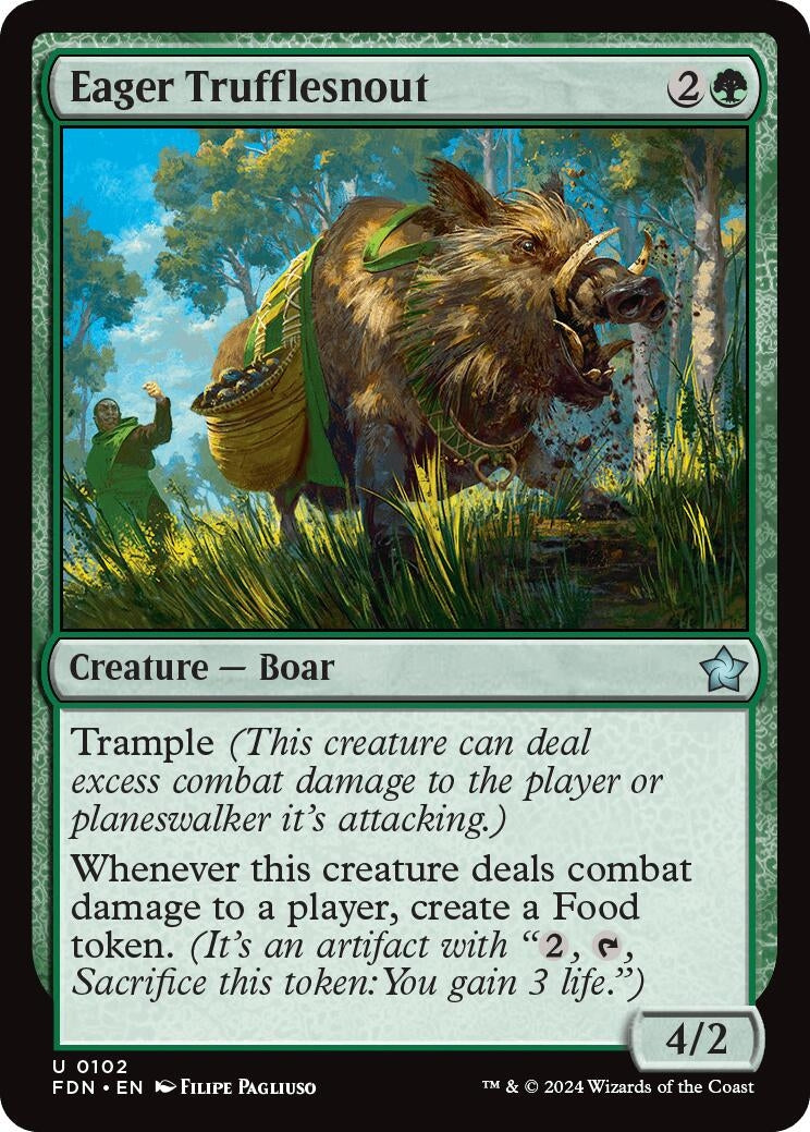 Eager Trufflesnout (102) [FDN] - MTG Single