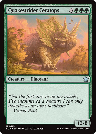 Quakestrider Ceratops (110) [FDN]