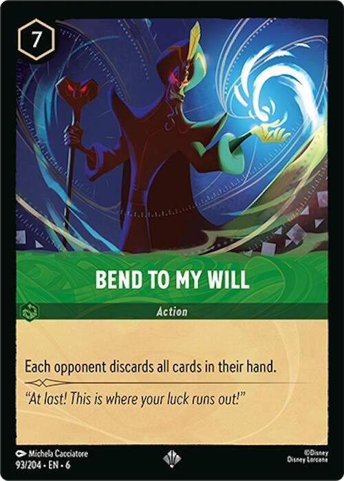 Bend to My Will (93) (6) - Disney Lorcana Single
