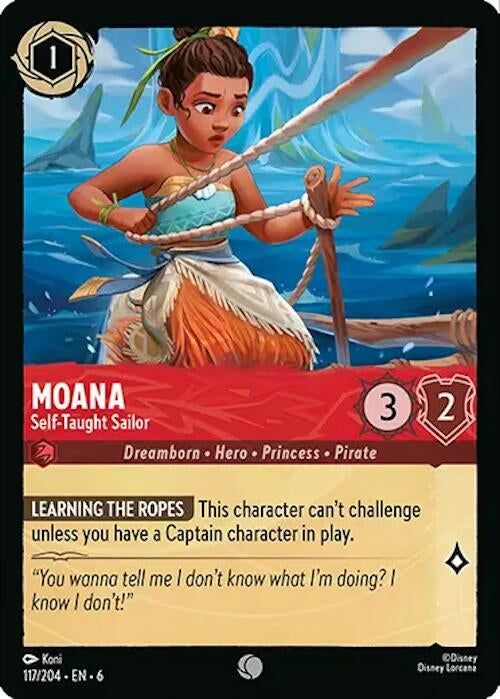 Moana - Self-Taught Sailor (117) (6) - Disney Lorcana Single