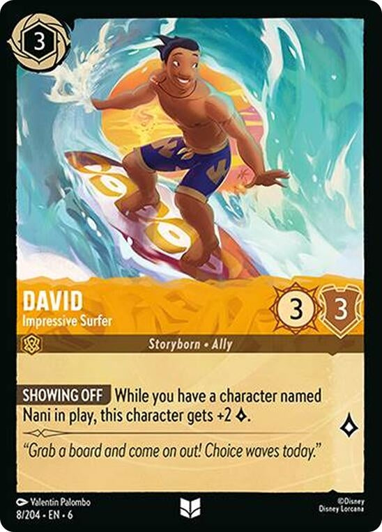 David - Impressive Surfer (8) (6) - Disney Lorcana Single