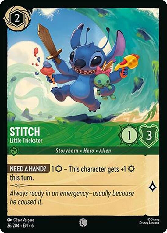 Stitch - Little Trickster (26) (6) - Disney Lorcana Single