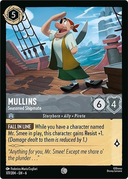 Mullins - Seasoned Shipmate (177) (6) - Disney Lorcana Single