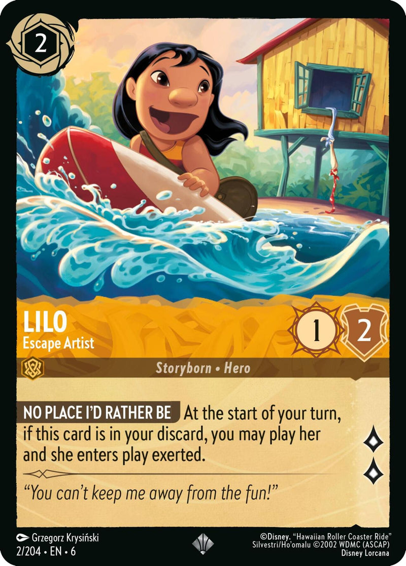 Lilo - Escape Artist (2) (6) - Disney Lorcana Single