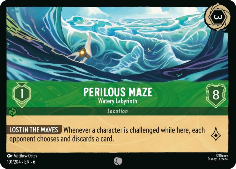 Perilous Maze - Watery Labyrinth (101) (6) - Disney Lorcana Single