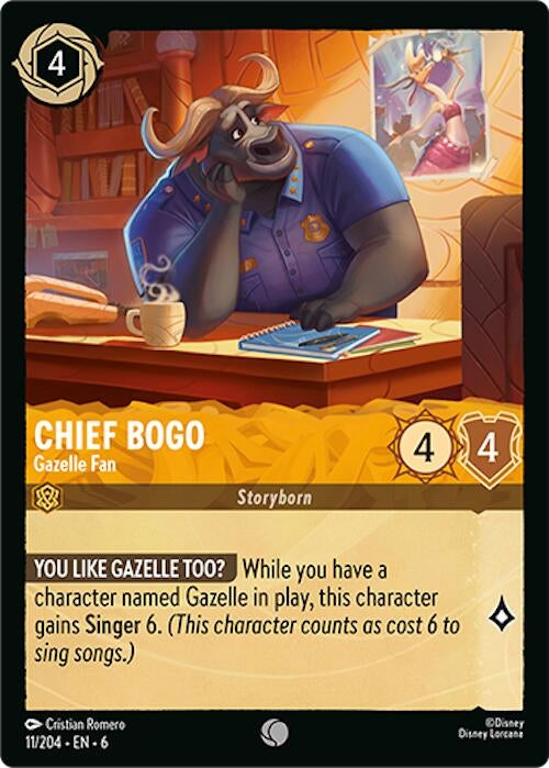 Chief Bogo - Gazelle Fan (11) (6) - Disney Lorcana Single