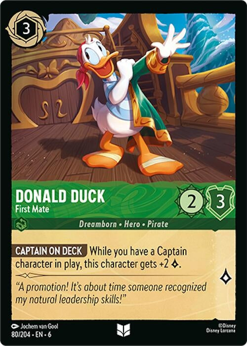 Donald Duck - First Mate (80) (6) - Disney Lorcana Single