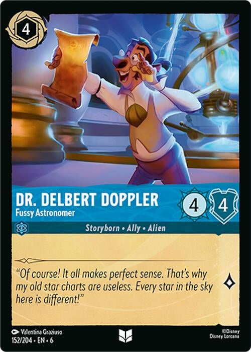 Dr. Delbert Doppler - Fussy Astronomer (152) (6) - Disney Lorcana Single