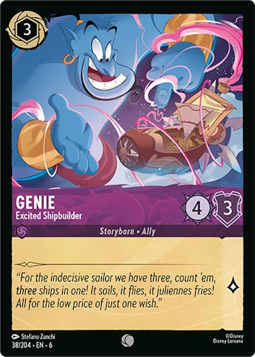 Genie - Excited Shipbuilder (38) (6) - Disney Lorcana Single