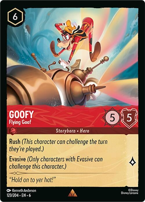 Goofy - Flying Goof (123) (6) - Disney Lorcana Single