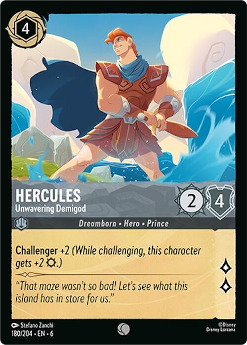Hercules - Unwavering Demigod (180) (6) - Disney Lorcana Single