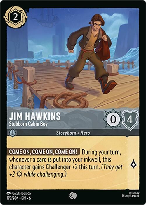 Jim Hawkins - Stubborn Cabin Boy (173) (6) - Disney Lorcana Single
