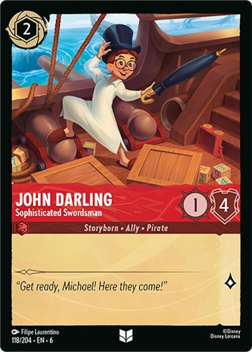 John Darling - Sophisticated Swordsman (118) (6) - Disney Lorcana Single