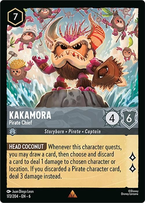 Kakamora - Pirate Chief (172) (6) - Disney Lorcana Single