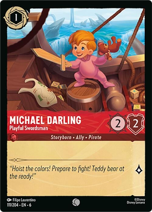 Michael Darling - Playful Swordsman (111) (6) - Disney Lorcana Single