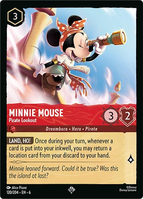 Minnie Mouse - Pirate Lookout (120) (6) - Disney Lorcana Single