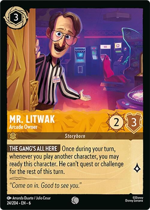 Mr. Litwak - Arcade Owner (24) (6) - Disney Lorcana Single