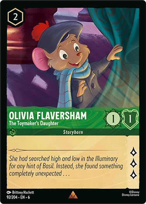 Olivia Flaversham - The Toymaker’s Daughter (92) (6) - Disney Lorcana Single
