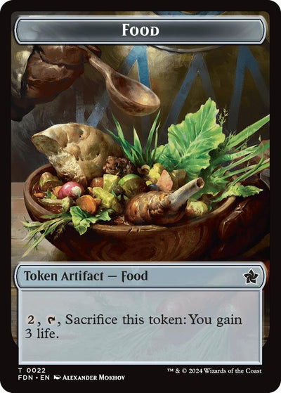Food // Treasure Double-Sided Token (22) [FDN]