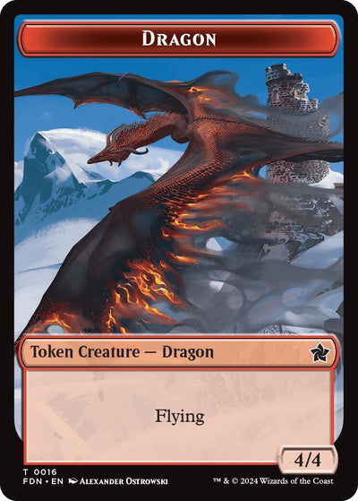 Dragon (0016) // Dragon (0017) Doubled-Sided Token (16) [FDN]