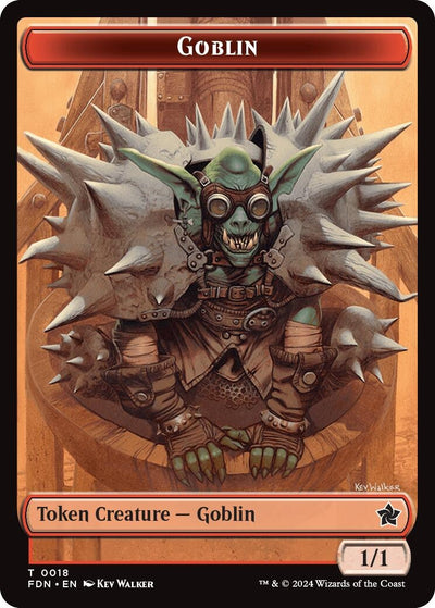 Goblin // Zombie Doubled-Sided Token (18) [FDN]