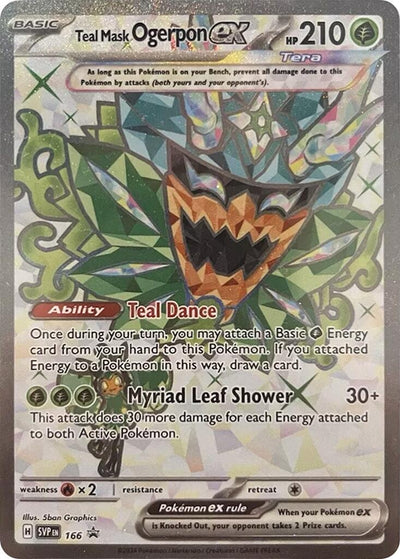 Teal Mask Ogerpon ex - 166 (166) (SV: Scarlet & Violet Promo Cards)