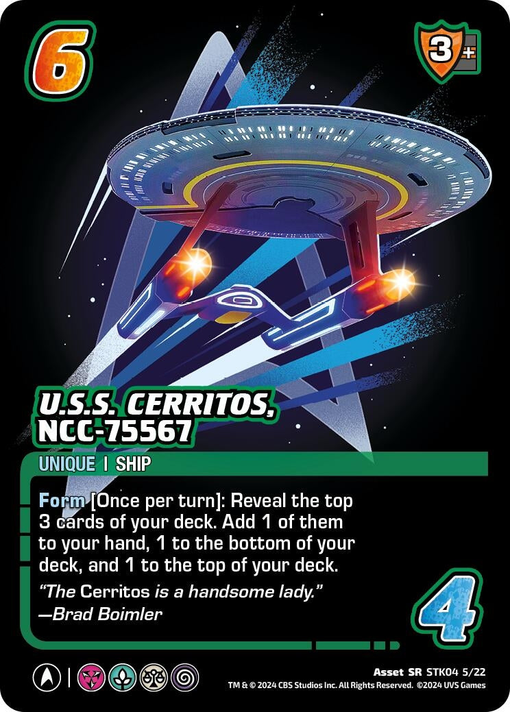 U.S.S. Cerritos NCC-75567 (STK04 5/22) (4522) - UniVersus Single