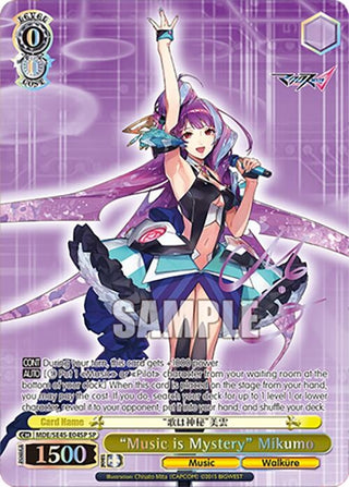 ’Music is Mystery’ Mikumo (SP) (MDE/SE45E04SP SP) [MDE/SE45] - Weiss Schwarz Single