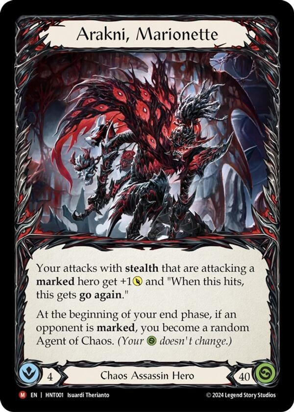 Arakni Marionette (HNT001) - Flesh and Blood TCG Single